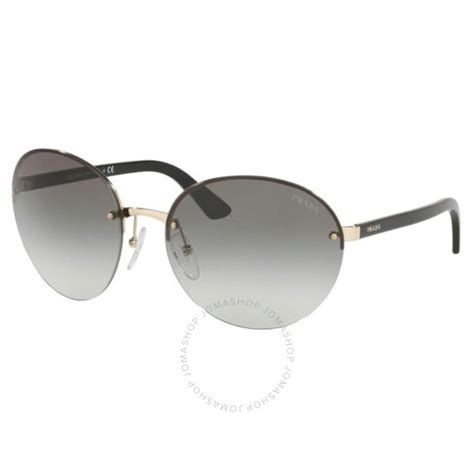 Prada Ladies Gold Tone Round Sunglasses PR 68VS ZVN0A7 61